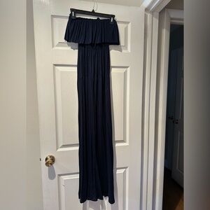 Elegant Navy Blue Maxi Dress